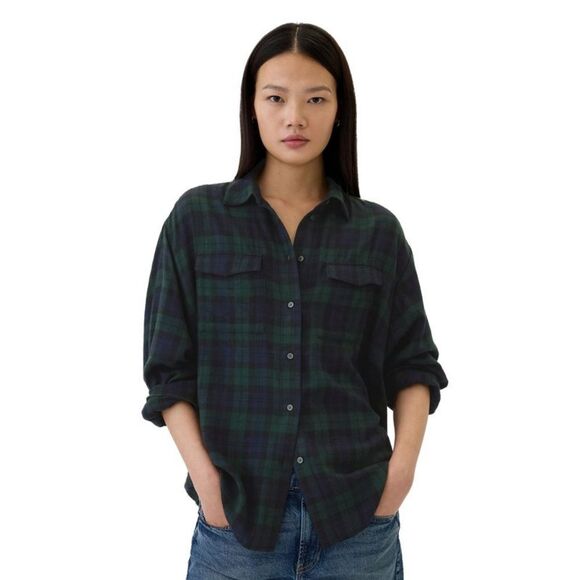 GAP Tops - Plaid Button-Up Shirt